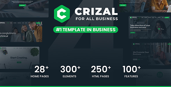 Crizal - Multipurpose Responsive Template + Admin